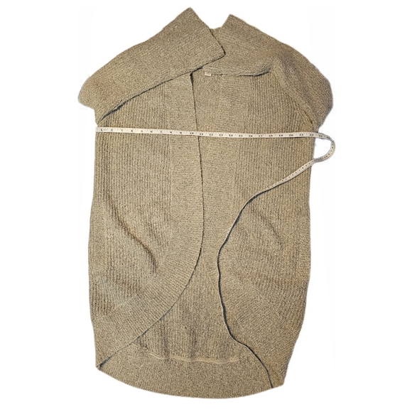 Hinge Sweater Womens Gray Cardigan Open Front Balloon Sleeve Long Seattle - Picture 11 of 15